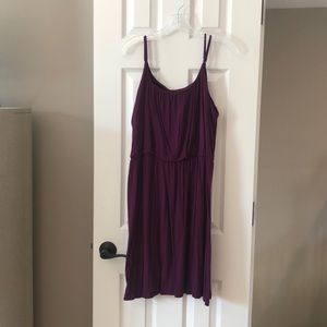 Loft size 14 plum dress with adjustable straps